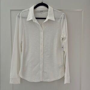 GAP Cream Long Sleeve Shirt